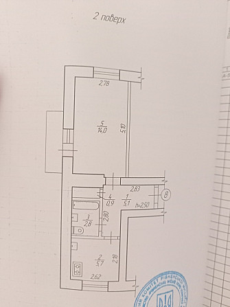 Власник. Продам 1 кімнатну квартиру, 2 поверх Ровно - изображение 1