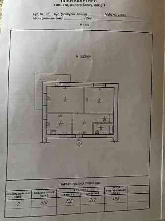 Продаж двух кімнатної квартири по вулиці Наберіжній Рівне