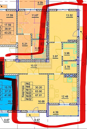 Продаж 2к квартири 66.4кв.м ЖК Парковий Ужгород - изображение 8