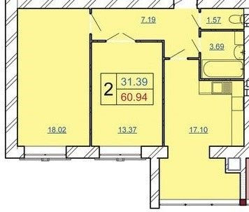 Власник. Продаж 2к квартири в новобудові на етапі здачі. Озерна. Хмельницький - зображення 5