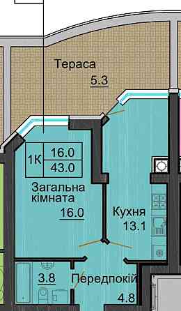 Продаж 1 кім кв з терассою ЖК Резиденція від Мартинова зд будинок. Софіївська Борщагівка