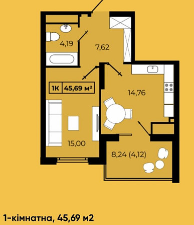 Продам 1-кімнатну квартиру ЖК Manhattan up Ивано-Франковск - изображение 1