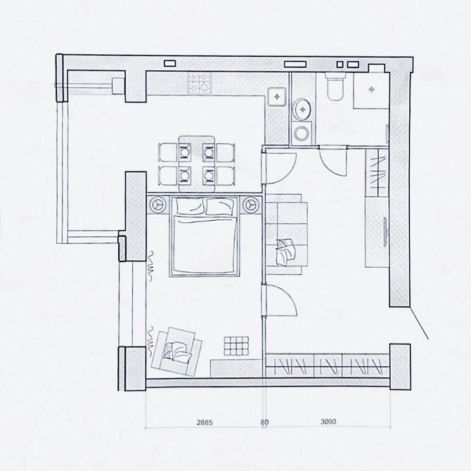 Компактна 2-кімнатна в ЖК Андорра з грамотним плануванням Черкаси - зображення 4