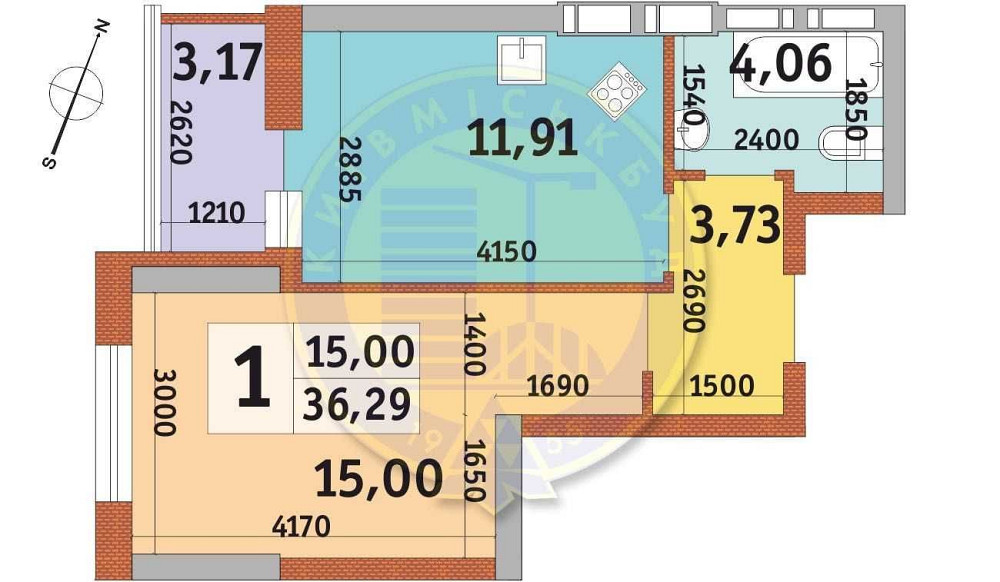 Без комісії Однокімнатна у новому будинку на вул. Клеманська 7 Київ - зображення 7