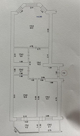 2 к.кв 79.9 м2 ЖК  Family-2 с.Гатне є Оселя Чабаны - изображение 4