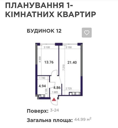 Терміновий продаж 1к квартира в ЖК Great Бровары - изображение 3