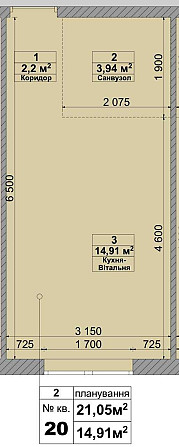 1к квартира, бізнес / оренду / для дітей, 14k $, газовий котел, цегла Святопетрівське (Києво-Свят.р-н) - зображення 2