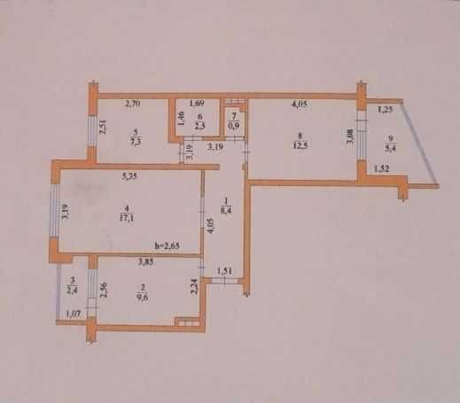 3-х комнатная чешка, пос. Котовского Одесса - изображение 3