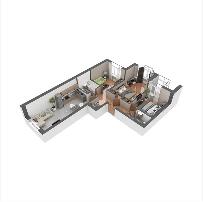 Продам 3кімнатну квартири з шикарним видом з вікна Буча - зображення 2