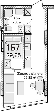 1к квартира-студія 29,65м2  - під інвестицію чудовий варіант! Ирпень - изображение 5