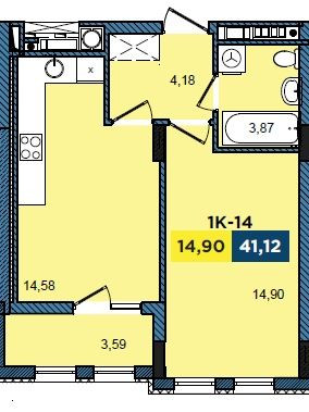 Продаж 1-кімнатної квартири по вул. Дж.Вашингтона Washington city Львов - изображение 2