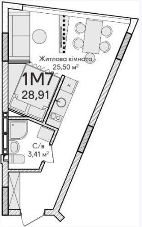 Компактна та функціональна 1-к квартира-студія у ЖК "Синергія Сіті"! Ірпінь - зображення 3