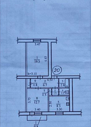 Продам 2х комнатную Сталинку на ул. Бабушкина Днепр - изображение 2