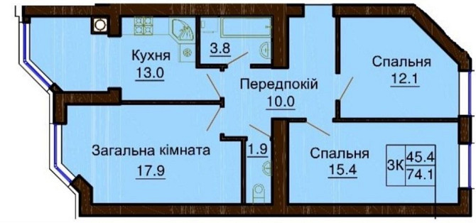 Продається 3к квартира в ЖК Софія Резиденс БЕЗ % Софиевская Борщаговка - изображение 1