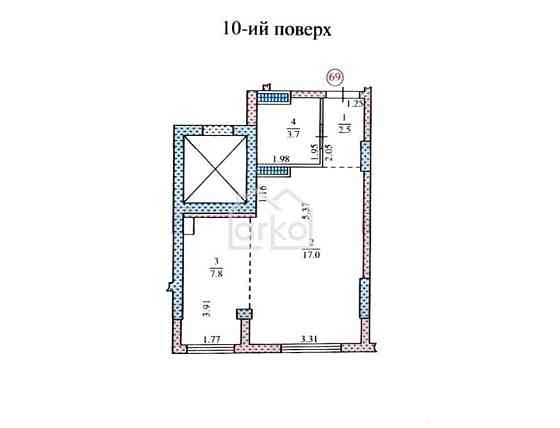 Продаж 1 кім. квартири навпроти паркової зони Тернополь