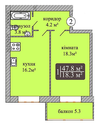 Продаю 1 к/к ЖК Мрія + кладова, власник Николаев - изображение 6