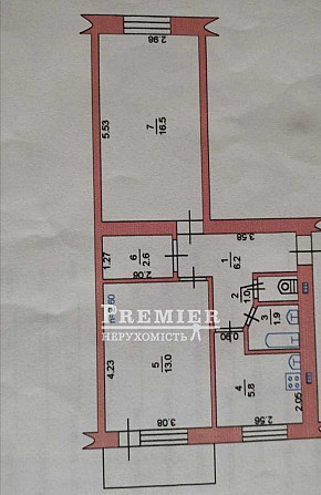 У продажу 2 кімн. квартира у житловому стані Черноморск - изображение 6