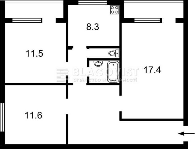 Бажана 32. Продажа 3 кім. квартири з ремонтом. Киев - изображение 2