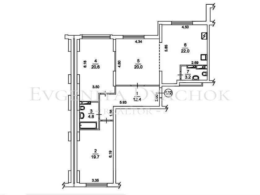 103 кв.м., 3 эт. - Максимовича, 32-Б, LIKO-GRAD Perfect Town (єОселя) Киев - изображение 2
