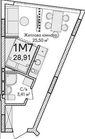 Цікава квартира-студія для інвестування/5% знижки при 100% оплаті Ирпень