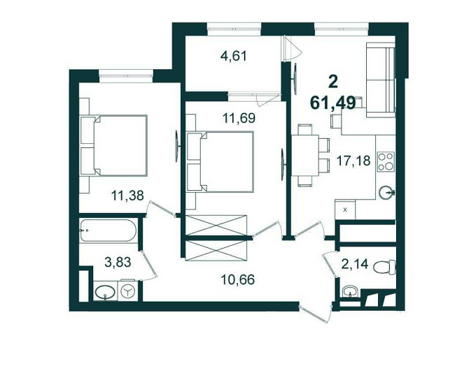 Бізнес-клас!2кім кв 62м2,ЖК з басейном,Infiniti Park,Зелена, бл.центр Львов - изображение 3