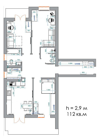 3к квартира 112 кв Desna Residence Десна Резіденс Альпійське Без коміс Зазимье - изображение 5