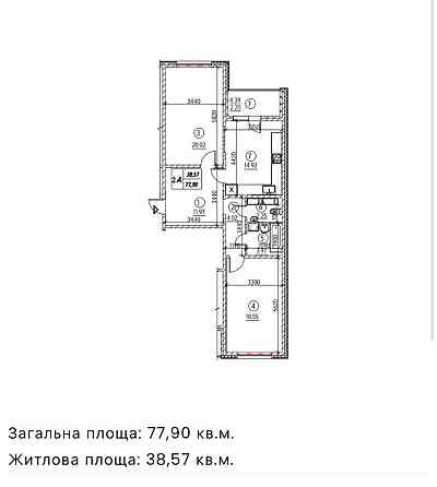 Двокімнатна 78м2 з ремонтом ЄОселя Навігатор-2 біля трц Караван Kyiv
