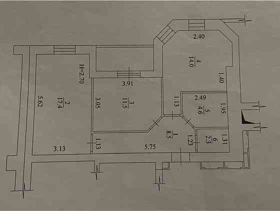 Ексклюзивна 2х кімнатна квартира 62кв/м Kharkiv