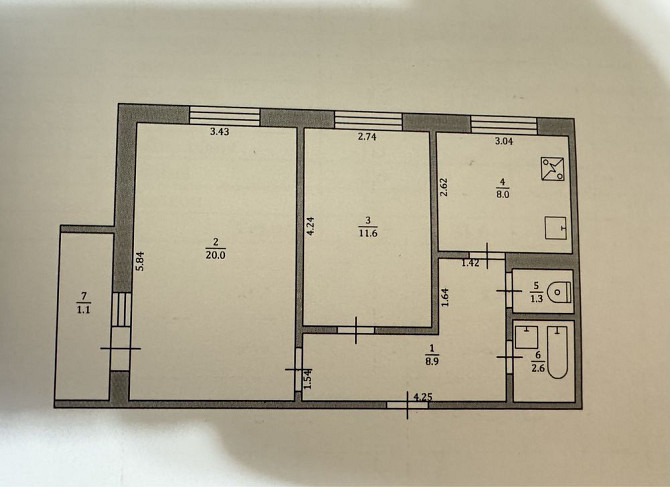 Продам 2х кімнатну квартиру Iuzhnoukrainsk - photo 8