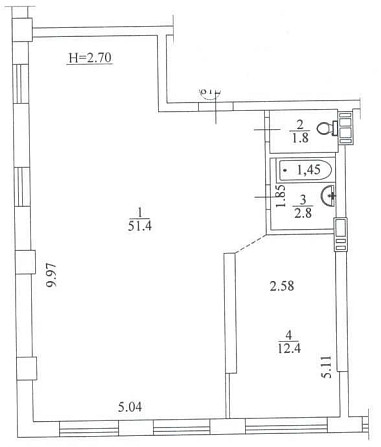 Продаж 1к квартири 68,4 кв.м. Вишневе ЖК Смарт Оселі Вишневе - зображення 7