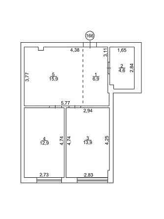 Продаж 2-кім апартамент 54,2 кв.м від забудовника в Ужгороді Uzhhorod