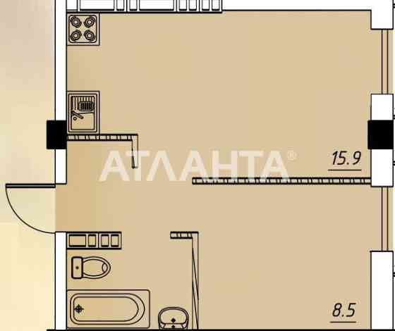 1 ком квартира на Таирова в новом доме с газовым котлом. Odesa