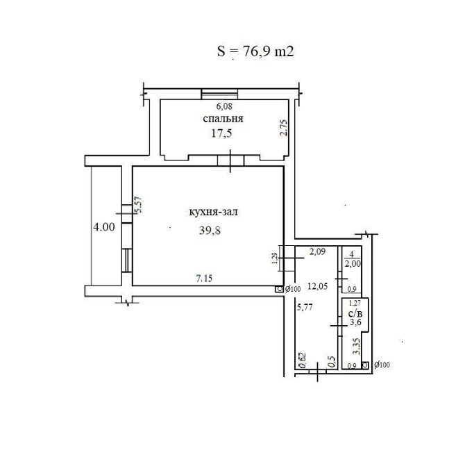 ЖК ЧАЙКА 540 $/m2. Лобановського, 21к4, 77 +12 (кладова) м.кв. Chaiky (Kyivska obl.) - photo 1