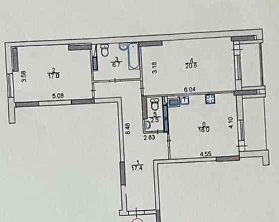 Продам 2-ю квартиру ул. Анны Ахматовой 22 Киев