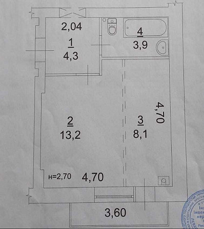 Продаж 1-кім.кв. S-30м.кв.с.Ходосівка.вул.Феодосія Печерського 20.без% Khodosivka - photo 5