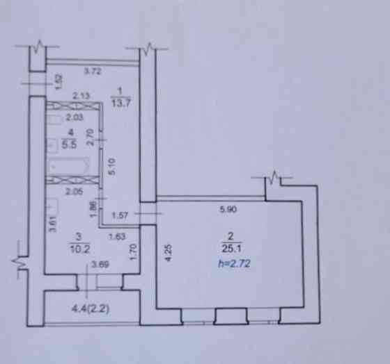 Продаж сучасної 1 кім.квартири (56.7м2) в ЖК "Чайка" Chaiky (Kyivska obl.)