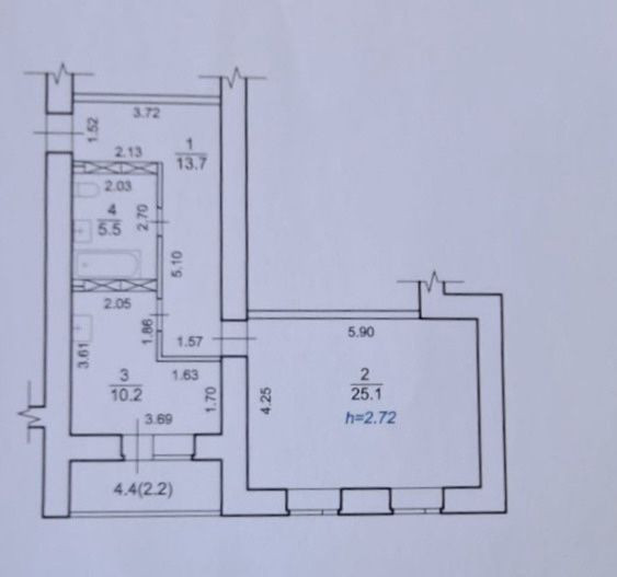 Продаж сучасної 1 кім.квартири (56.7м2) в ЖК "Чайка" Чайки (Киевская обл.) - изображение 5