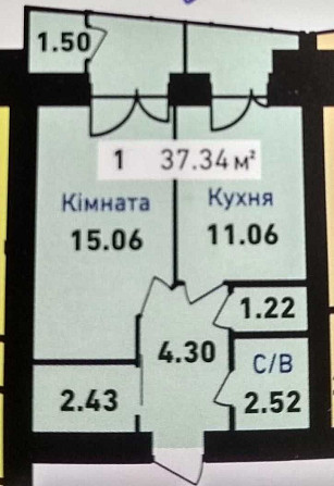 1К в Центрі, новобудова Хмельницький - зображення 6