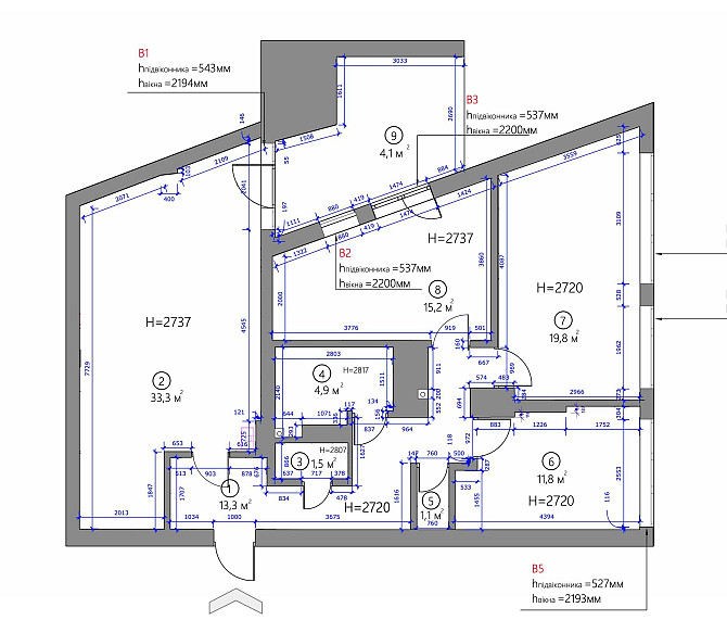 3-кімнатна квартира з ремонтом 105 м2 Lviv - photo 3