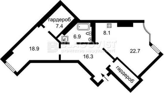 2-к квартира з якісним дорогим ремонтом! Тютюнника Василя, 37/1 Киев