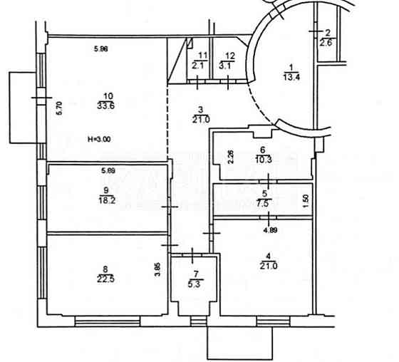 Купити квартиру Золоті Ворота, Арт Холл, 165 м2, без ремонта 3 спальни Киев