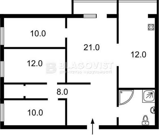 ПЕЧЕРСЬК. Без %. Дом без відключень! ГАЗ. 4-кім(80м2) Предславинська14 Kyiv