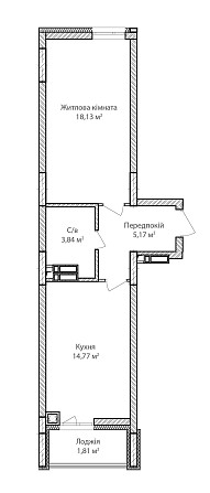 1-кімнатна квартира 43.72м². Сучасна та комфортна квартира. Новобудова Ирпень - изображение 6