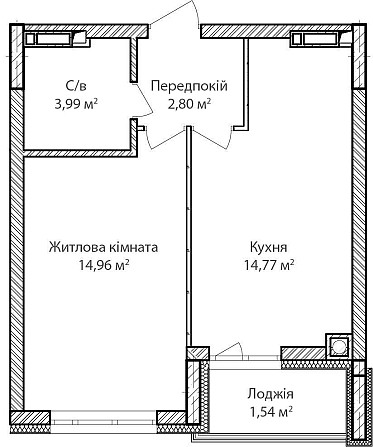 1к квартира 38.2м². ЖК бізнес-класу. Майже в центрі Ірпеня! Іrpin - photo 6