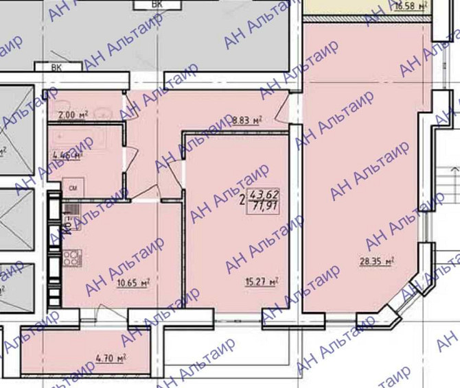 ДОМ СДАН! АДРЕС ЕСТЬ! ЖК Левада 2 Продам 2 ком квартиру 71 м² F Харьков - изображение 5