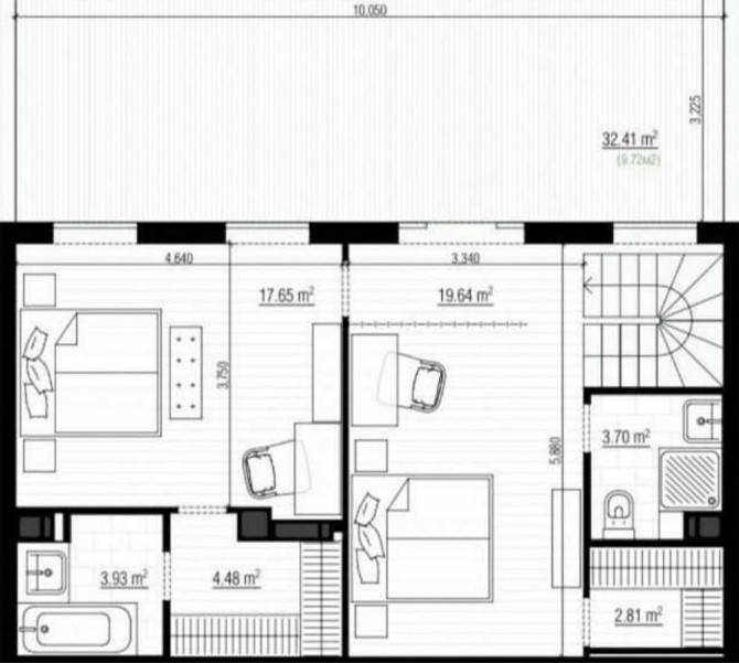 Продажа Двухуровневой  3х комнатной квартиры с террасой ЖК Парктаун Гостомель - изображение 8