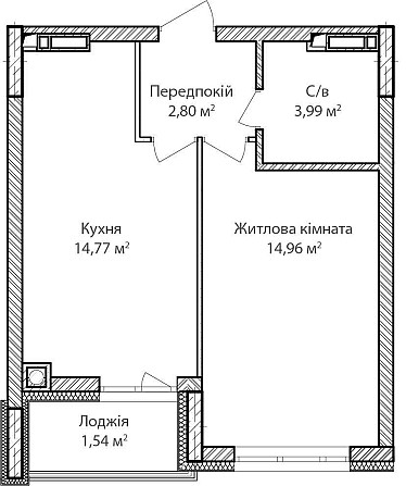 Простора 1-кімнатна квартира 38.7м². Продаж без комісії! Ірпінь - зображення 2