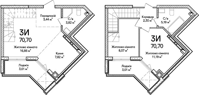 В продажі 3-кімнатна квартира 70.7м². Поруч парк Іrpin - photo 7