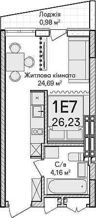 В продажі сучасна 1к квартира в районі Синергія. Знижка! Ірпінь