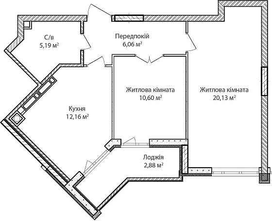 єОселя. єВідновлення. Продаж! 2-кімнатна квартира 59.5м² Ірпінь